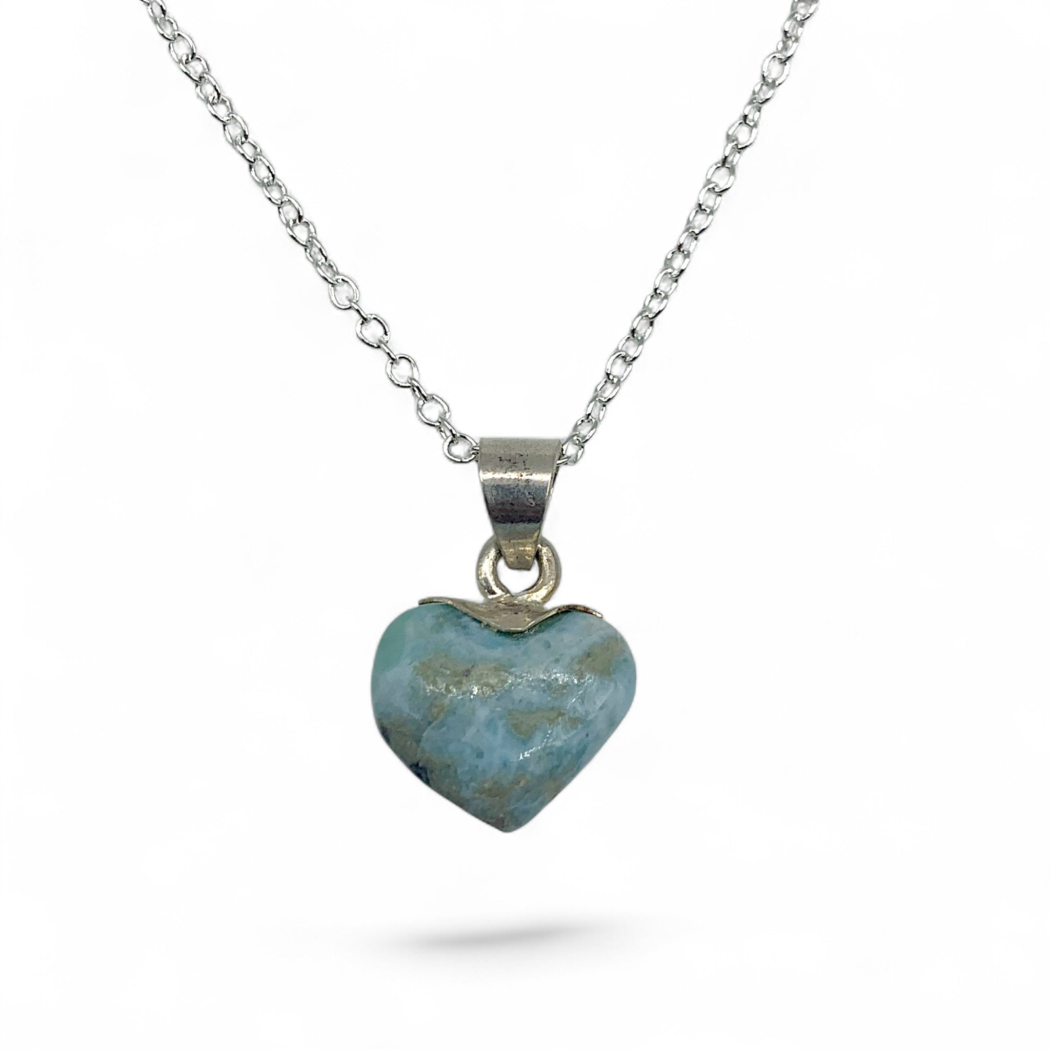 Necklace - Larimar Mini Heart